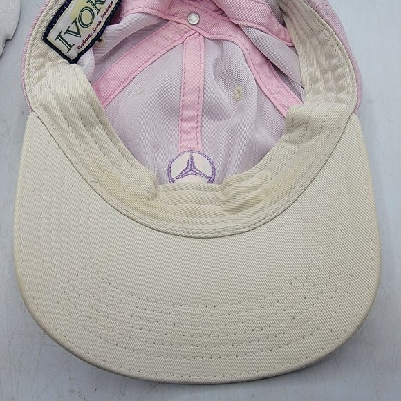 Ivory Mercedes Benz Womens Pink Athletic Hat Casual Adjustable Outdoors Cars